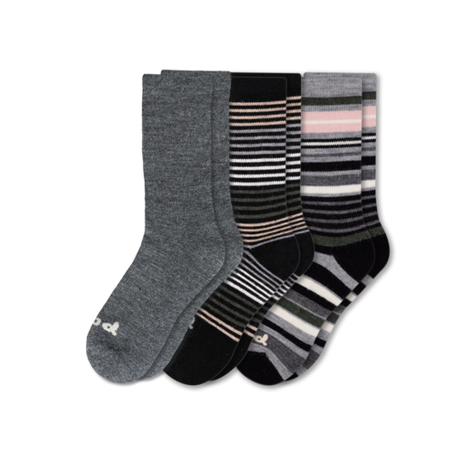 3 Pack - Women's Crew Pacas Socks