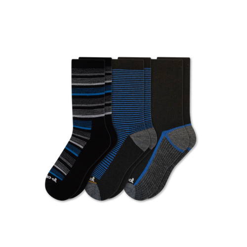 3 Pack - Men's Light-Weight Crew Pacas Socks