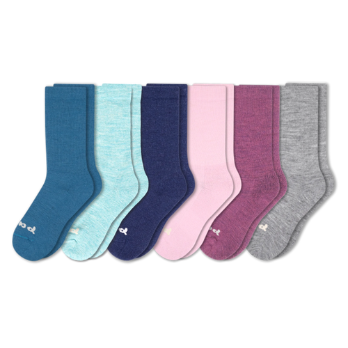 6 Pack - Women's Crew Pacas Socks