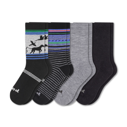 4 Pack - Men's Crew Pacas Socks