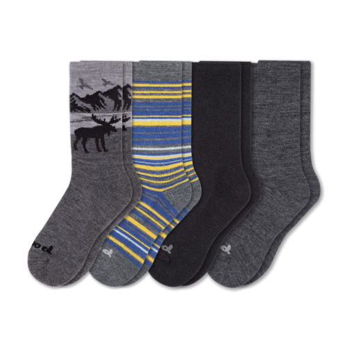 4 Pack - Men's Crew Pacas Socks