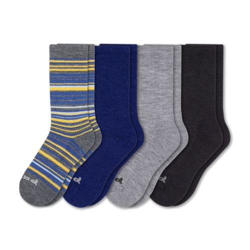 4 Pack - Men's Crew Pacas Socks