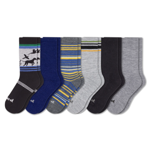 6 Pack - Men's Crew Pacas Socks