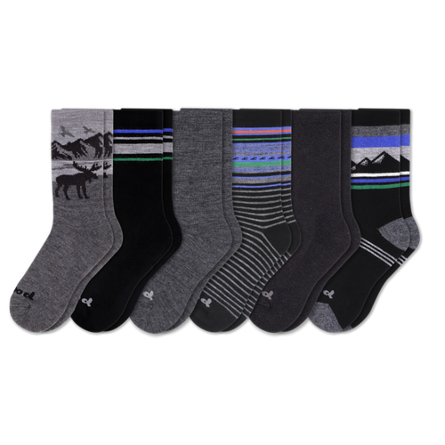 6 Pack - Men's Crew Pacas Socks