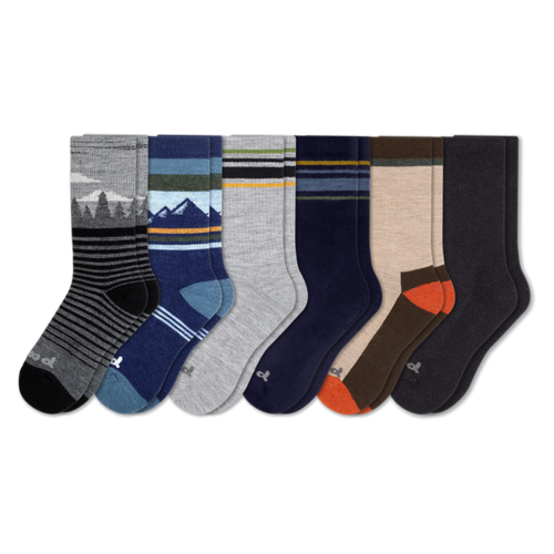 6 Pack - Men's Crew Pacas Socks