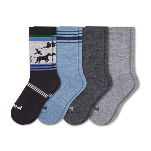 4 Pack - Men's Crew Pacas Socks
