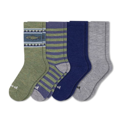 4 Pack - Men's Crew Pacas Socks