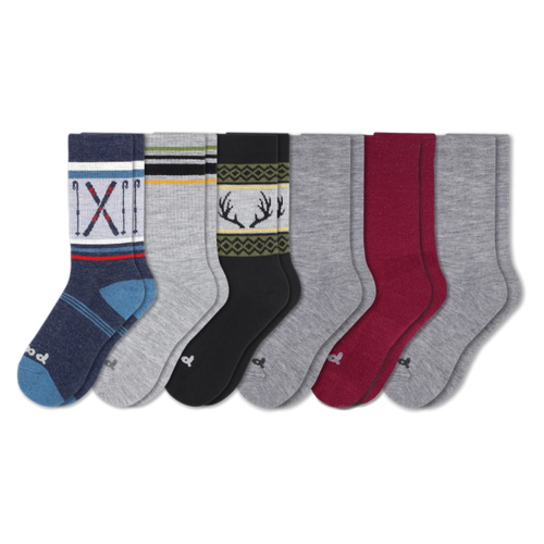 6 Pack - Men's Crew Pacas Socks