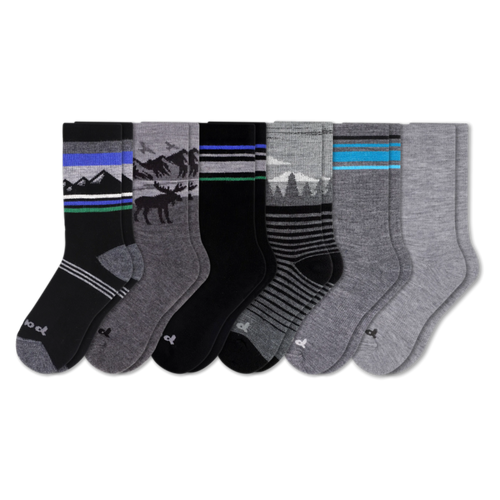 6 Pack - Men's Crew Pacas Socks