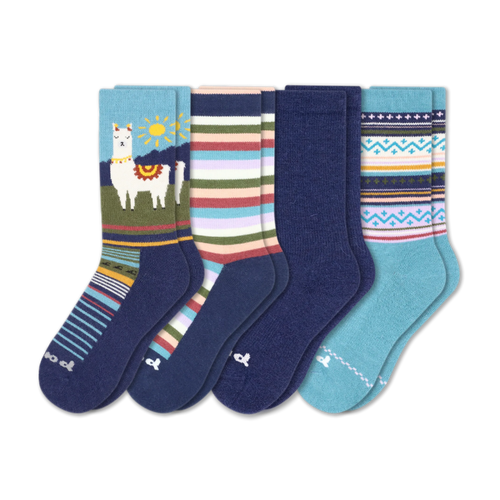 4 Pack - Women's Crew Pacas Socks
