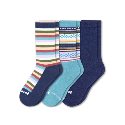 3 Pack - Women's Crew Pacas Socks