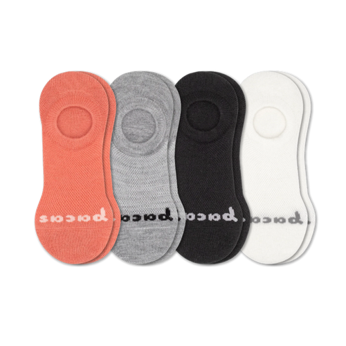 4 Pack - Women's No Show Socks