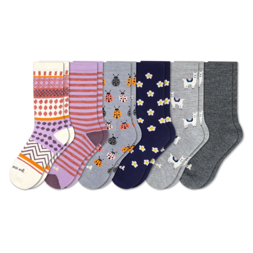 6 Pack - Women's Crew Pacas Socks