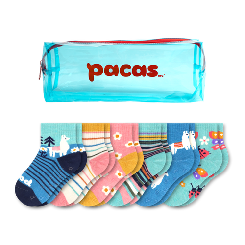 6 Pack - Toddler Pacas Gripper Socks