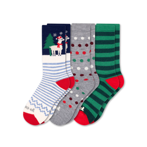 3 Pack - Women's Crew Pacas Socks