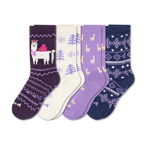 4 Pack - Women's Crew Pacas Socks