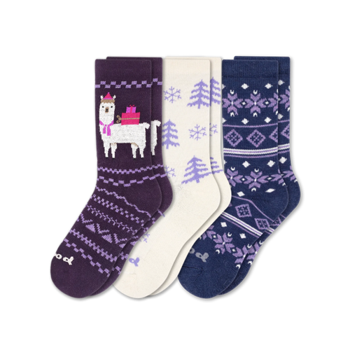 3 Pack - Women's Crew Pacas Socks