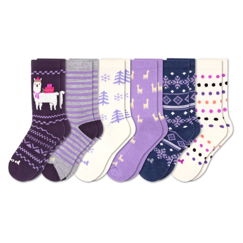 6 Pack - Women's Crew Pacas Socks