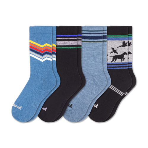 4 Pack - Men's Crew Pacas Socks