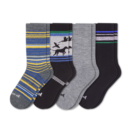 4 Pack - Men's Crew Pacas Socks