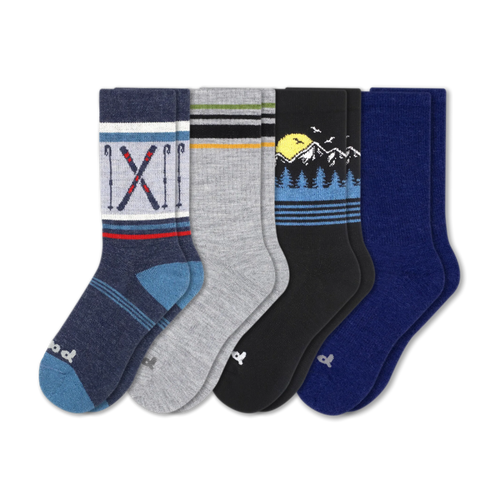 4 Pack - Men's Crew Pacas Socks