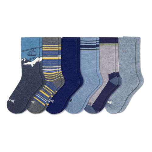 6 Pack - Men's Crew Pacas Socks