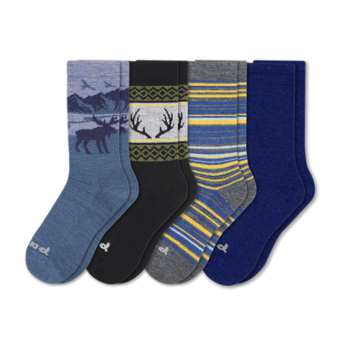 4 Pack - Men's Crew Pacas Socks