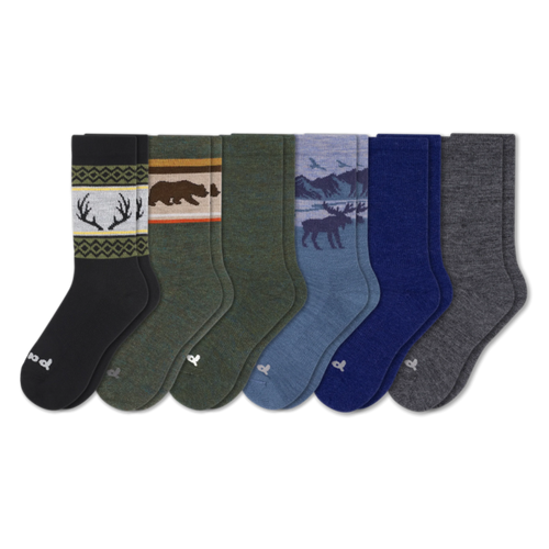6 Pack - Men's Crew Pacas Socks