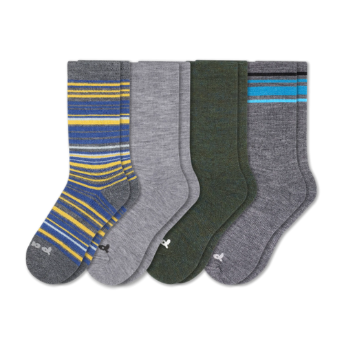 4 Pack - Men's Crew Pacas Socks