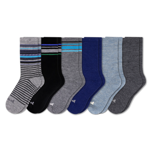 6 Pack - Men's Crew Pacas Socks