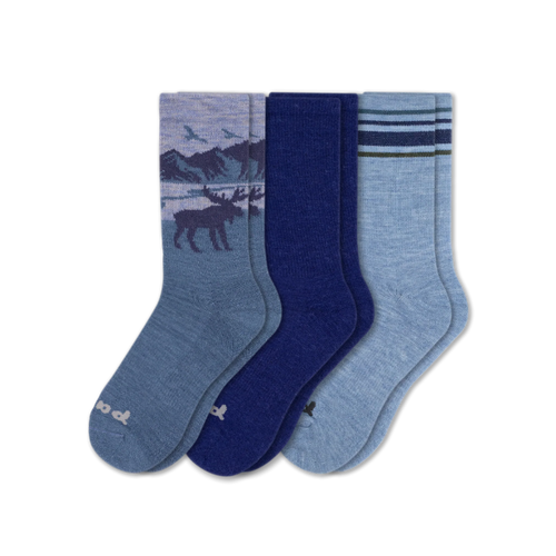 3 Pack - Men's Crew Pacas Socks