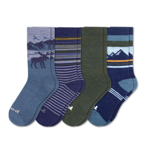 4 Pack - Men's Crew Pacas Socks