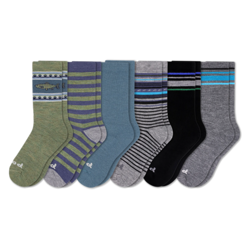 6 Pack - Men's Crew Pacas Socks