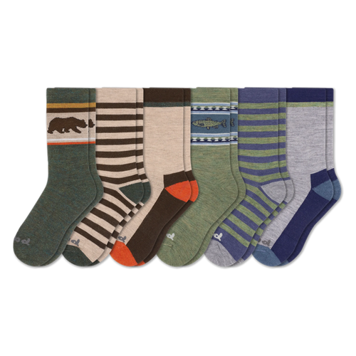 6 Pack - Men's Crew Pacas Socks