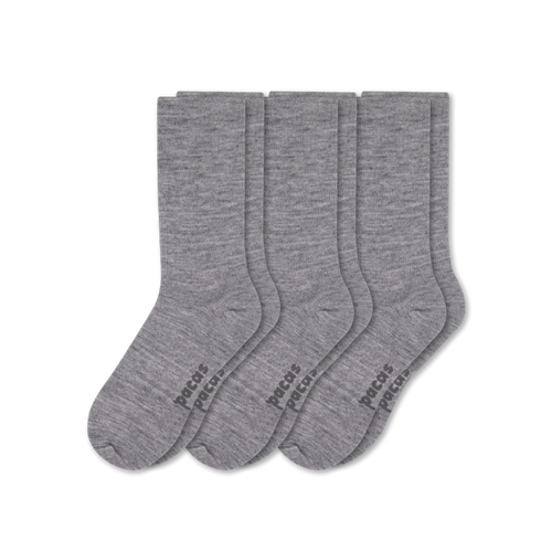 3 Pack - Men's Light-Weight Crew Pacas Socks