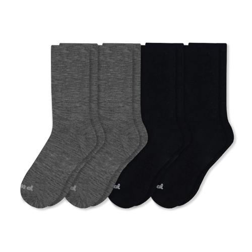 4 Pack - Men's Light-Weight Crew Pacas Socks