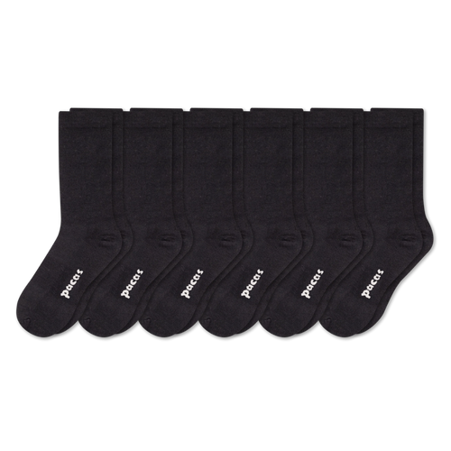 6 Pack - Women's Light-Weight Crew Pacas Socks