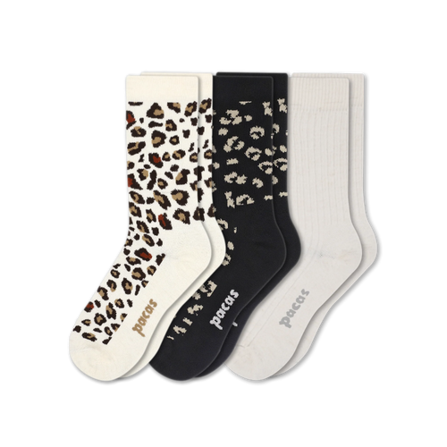 3 Pack - Women's Light-Weight Crew Pacas Socks