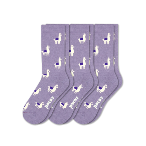 3 Pack - Women's Light-Weight Crew Pacas Socks