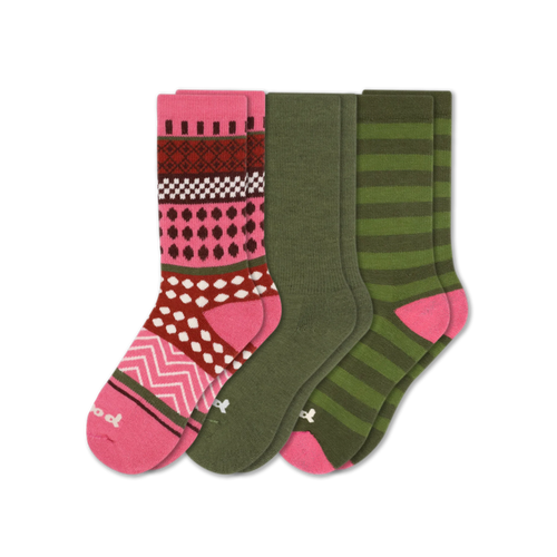 3 Pack - Women's Crew Pacas Socks