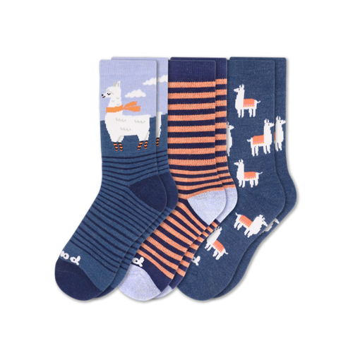 3 Pack - Women's Crew Pacas Socks