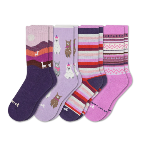 4 Pack - Women's Crew Pacas Socks