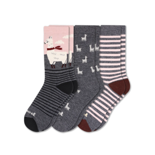 3 Pack - Women's Crew Pacas Socks