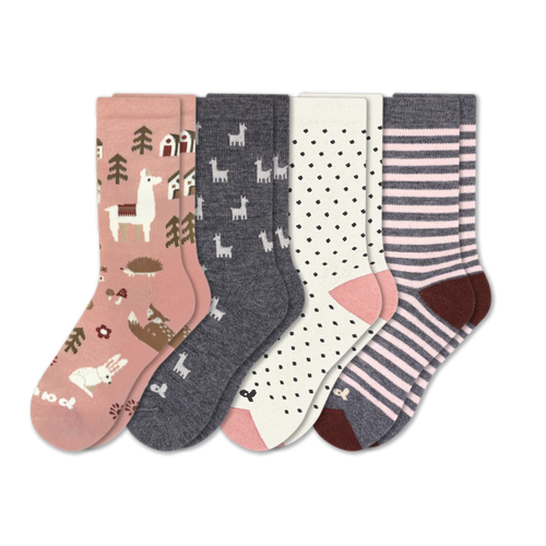 4 Pack - Women's Crew Pacas Socks
