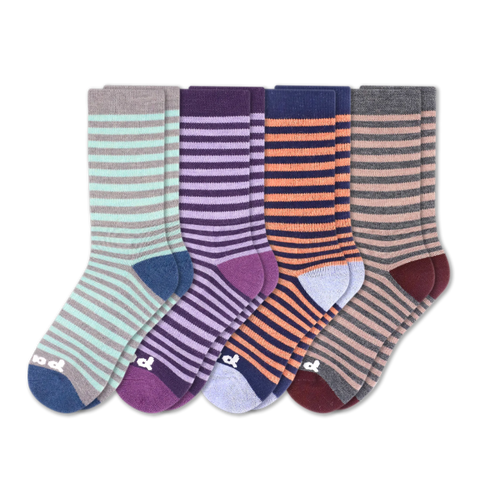 4 Pack - Women's Crew Pacas Socks