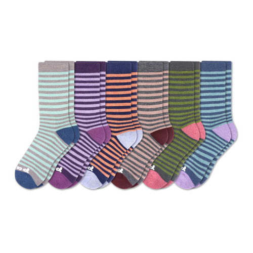 6 Pack - Women's Crew Pacas Socks