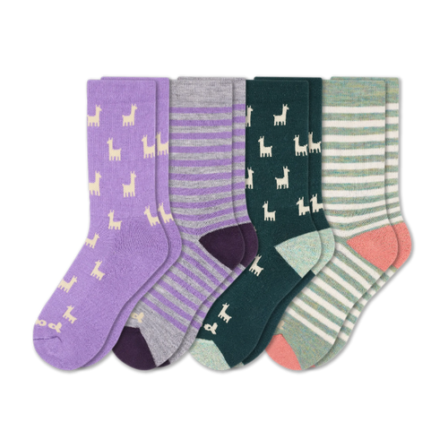 4 Pack - Women's Crew Pacas Socks