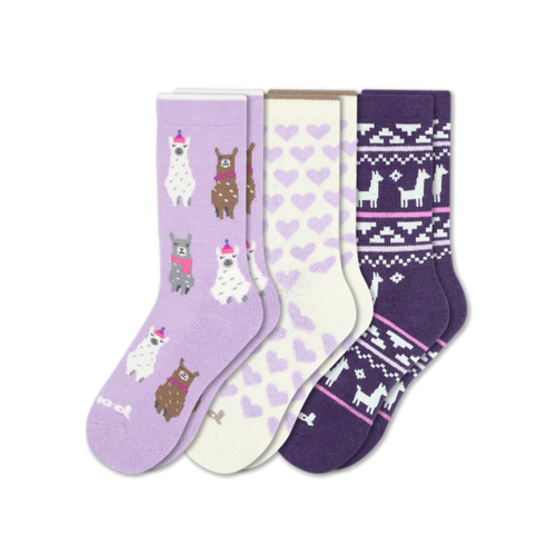 3 Pack - Women's Crew Pacas Socks