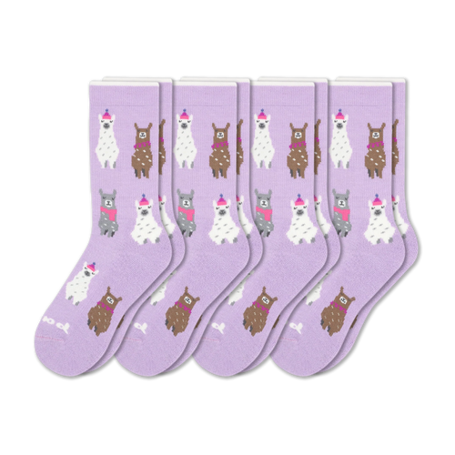 4 Pack - Women's Crew Pacas Socks