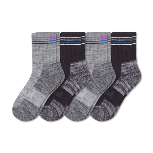 4 Pack - Women's Hiking Crew Pacas Socks